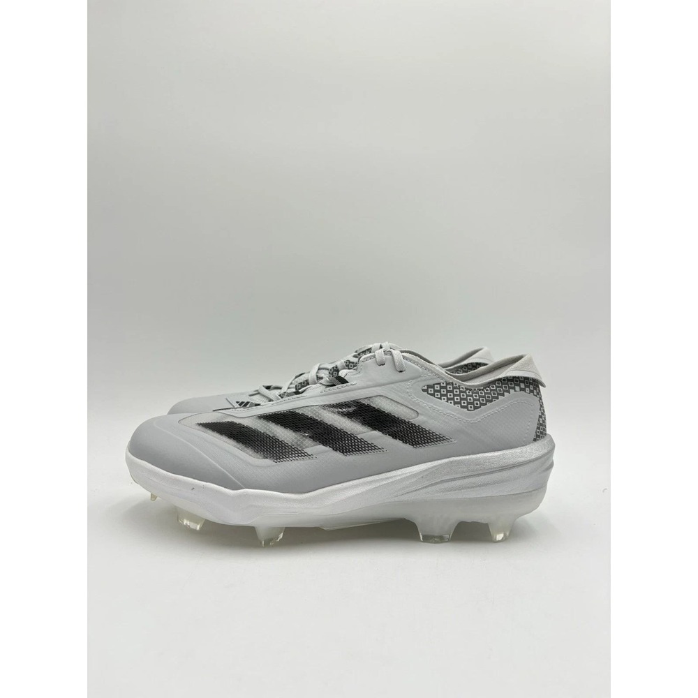 Adidas Mens Adizero Impact Baseball Cleats Mens Silver Grey Low Top Cleats 12.5